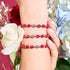 Kirschfunkeln | Kristall-Kikiballa-Armband